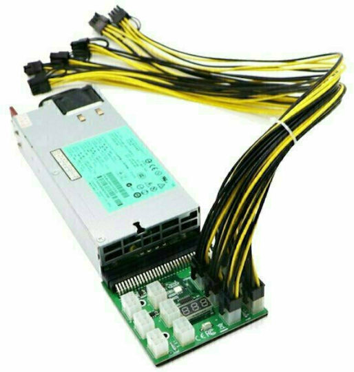 6+2 Pin PCIe - 6-Pin PCIe Cable 0.5m Κίτρινο