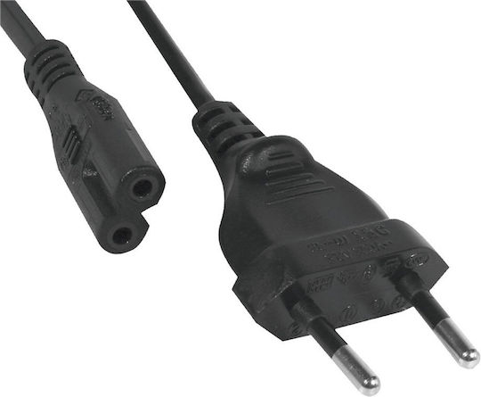 Euro - IEC C7 Cable 1.8m Black (02.005.0008)