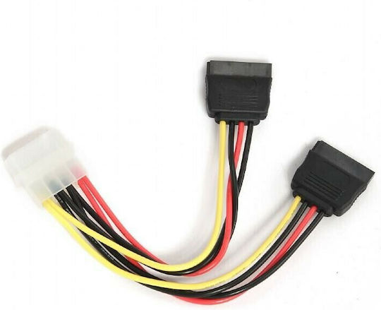 Cablexpert Molex cu 4 pini - 15-Pin Sata Cablu 0.15m Multicolor (PSY1)