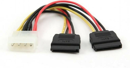 Cablexpert Molex cu 4 pini - 15-Pin Sata Cablu 0.15m Multicolor (PSY1)