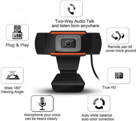Platinet PCWC720 Web Camera HD 720p με Autofocus Πορτοκαλί EPFPCWC720