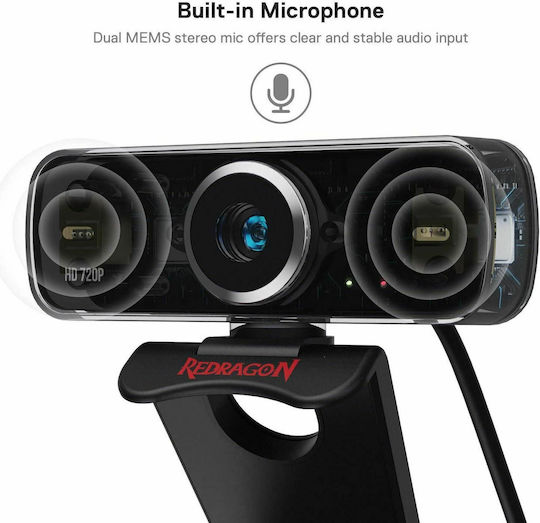 Redragon Web Camera HD 720p 28.11.0001