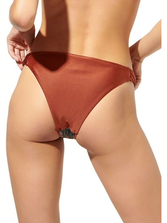Bikini Brazil με Κορδονάκια Bronze