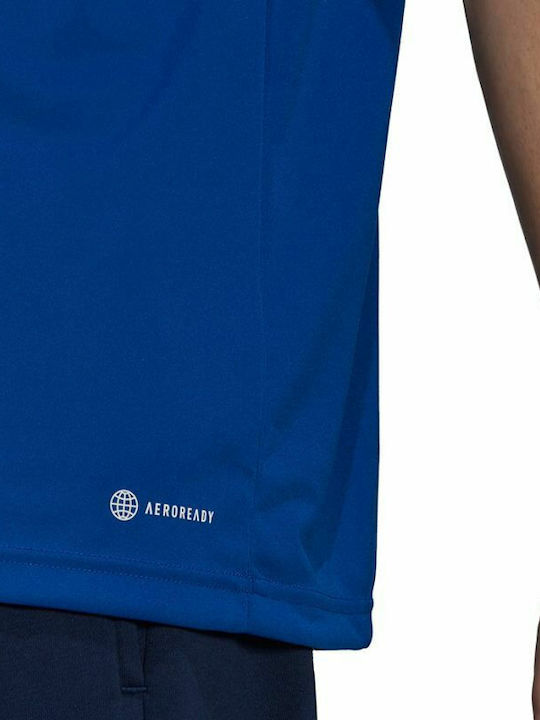 Entrada 22 Aeroready Polo Sportliches T-Shirt Blau
