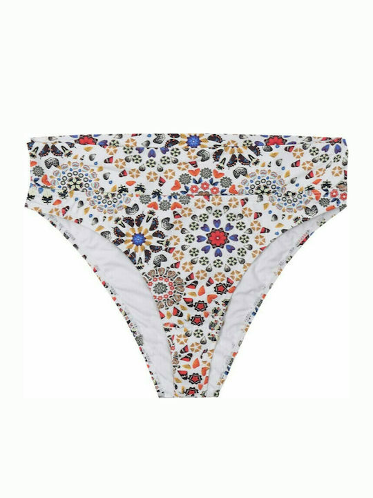 Desigual Bahamas Bikini Alunecare Alb