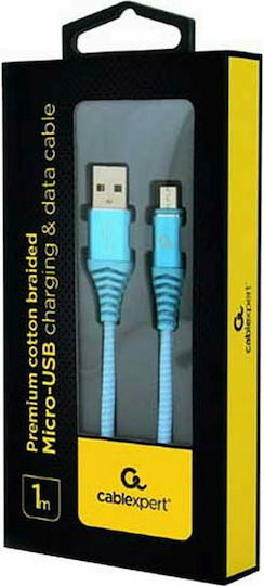 Gembird Regulär USB 2.0 auf Micro-USB-Kabel Blau 1m (CC-USB2B-AMMBM-1M-VW) 1Stück