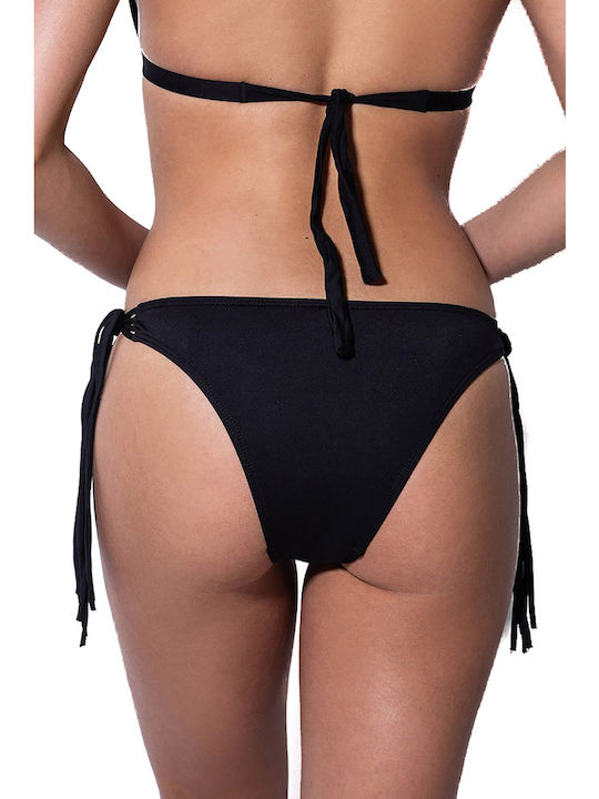 Bluepoint Bikini Slip with Ties Black