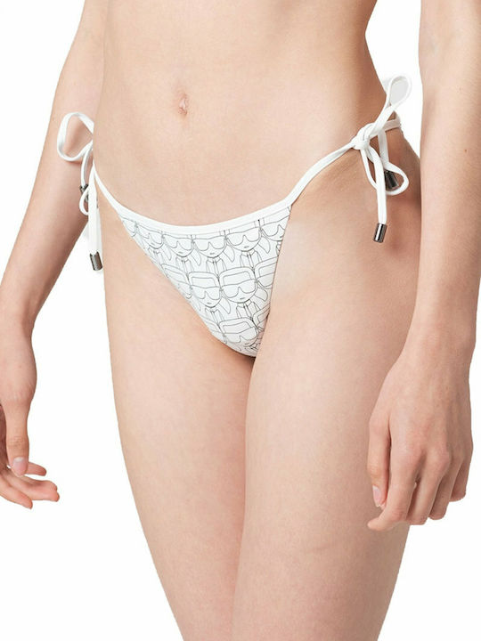 Bikini Brazil with Ties White