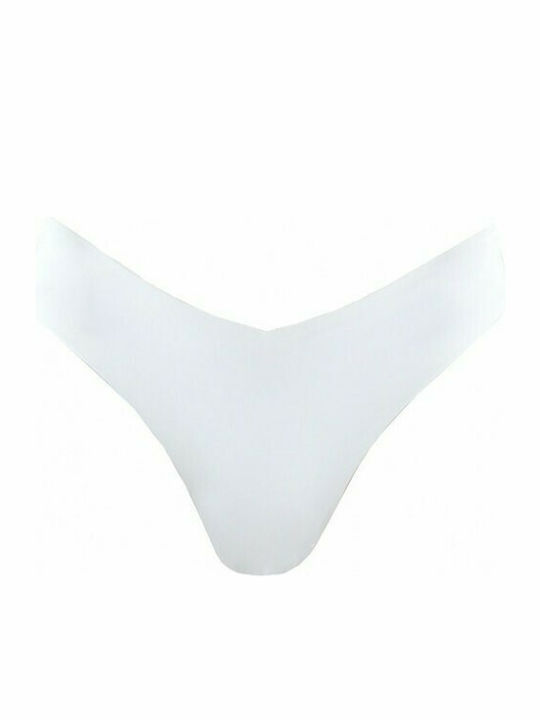 Rock Club BP-3091 Bikini Slip Ψηλόμεσο Λευκό