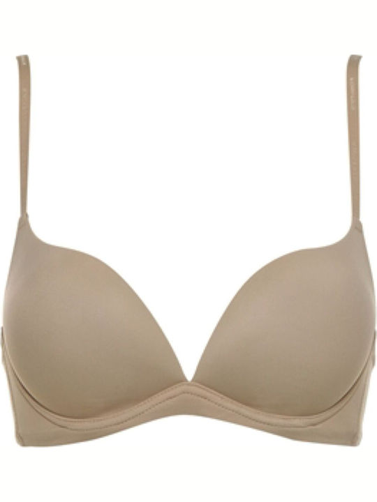 Desiderio Regg Plunge Push Up Plunge Bra without Underwire Nude