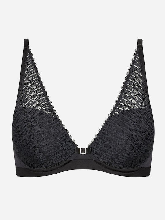 Aura Spotlight WP Triangle Triangle Bra without Padding Underwire Black