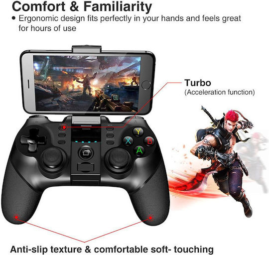 Andowl Q-PA1 Ασύρματο Gamepad για Android / PC / iOS Μαύρο