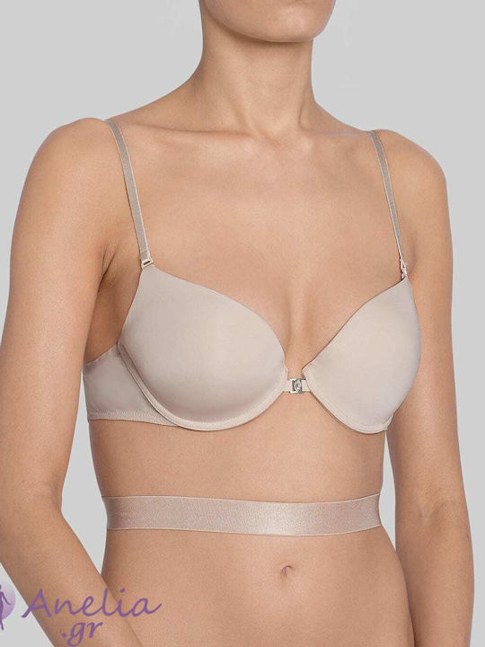 Glam Curves Forever Bra with Light Padding Underwire Beige