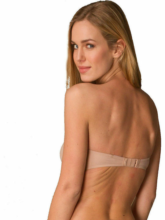 Push Up Strapless Bra Underwire Beige F2660E-G76
