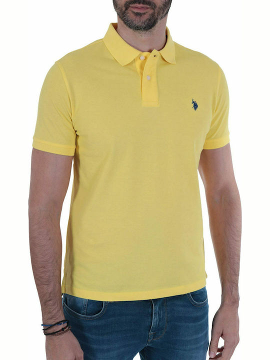 Institutional Polo Short Sleeve Yellow Blouse