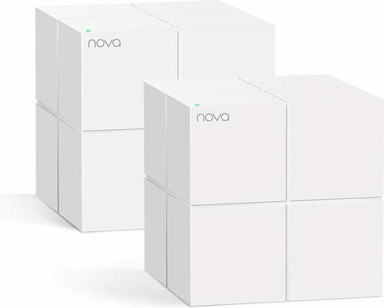 Tenda Nova MW6 WiFi Mesh Network Access Point Wi‑Fi 5 Dual Band (2.4 & 5GHz) in Double Kit