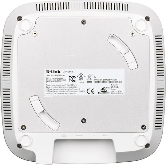 D-Link DAP-2682 Access Point Wi‑Fi 5 Dual Band (2.4 & 5GHz)