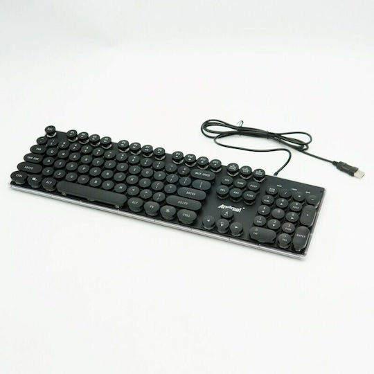 Andowl Q-807 Gaming Πληκτρολόγιο με RGB φωτισμό (Αγγλικό US)