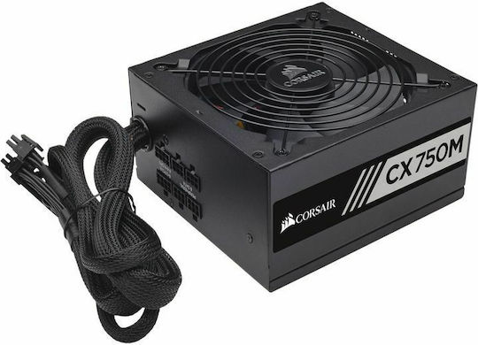 Corsair CX Series CX750M (2021) 750W Τροφοδοτικό Υπολογιστή Semi Modular 80 Plus Bronze