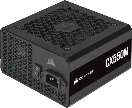 Corsair CX Series CX550M (2021) 550W Τροφοδοτικό Υπολογιστή Semi Modular 80 Plus Bronze