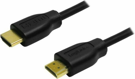 LogiLink Cabluri HDMI 1.4 High Speed 1080p 120Hz HDMI De Sex Masculin - HDMI De Sex Masculin 0.5m Negru
