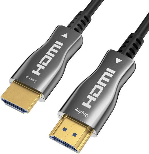 Claroc HDMI 2.0 Премиум Високоскоростен 4K 60Hz HDR HDMI Кабел HDMI Мъжки - HDMI Мъжки 15м Черен