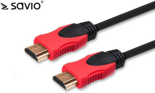 Savio CL-140 HDMI 2.0 Premium High Speed 4K 60Hz HDR Cable HDMI male - HDMI male 7.5m Μαύρο