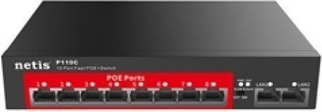 Netis P110C Unmanaged L2 PoE+ Switch με 10 Θύρες Ethernet