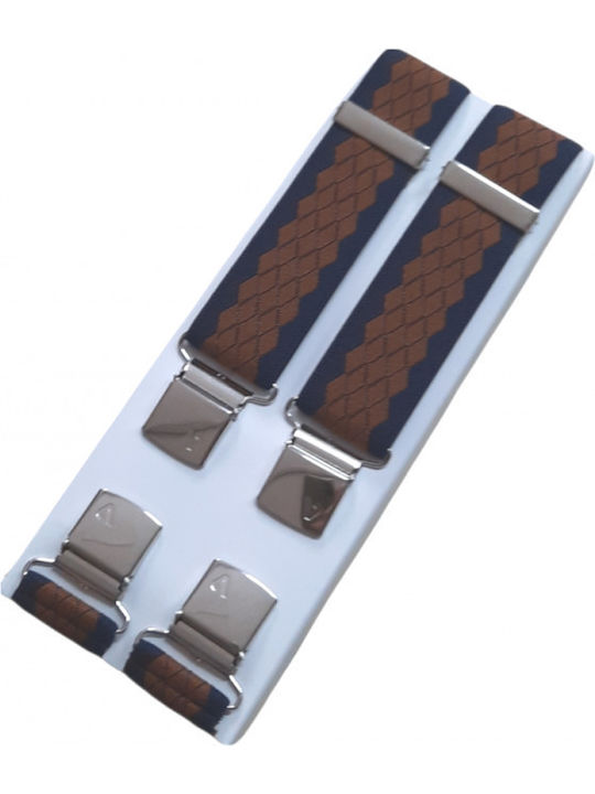 Victoria Suspenders Printed Brown Victoria Suspenders Printed Brown