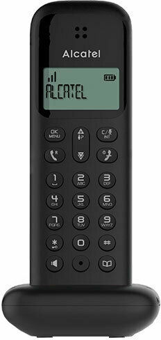 Alcatel D285 Ασύρματο Τηλέφωνο με Ελληνικό Μενού Μαύρο