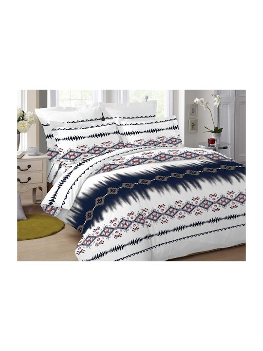 Le Blanc San Fransisco Σετ Σεντόνια Υπέρδιπλα 220x240εκ. Navy (4τμχ)