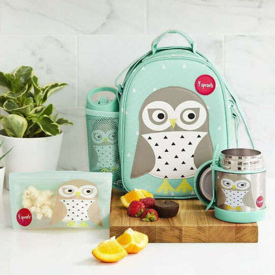 3 Sprouts Owl Βρεφικό Θερμός Φαγητού Ανοξείδωτο 350ml