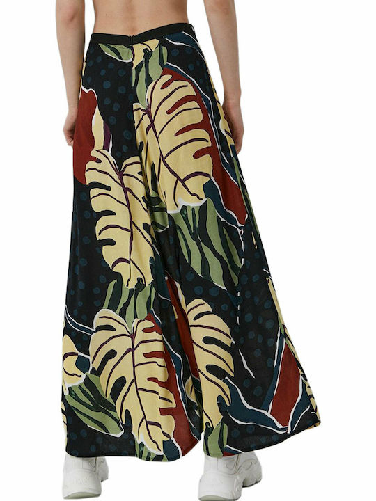 Flash W Ecovero Maxi Skirt Ψηλόμεση Maxi Φούστα Πολύχρωμη