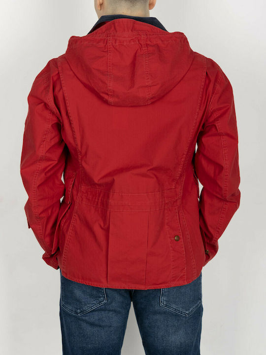 Ralph Lauren Herren Winter Jacke Lässig Rot