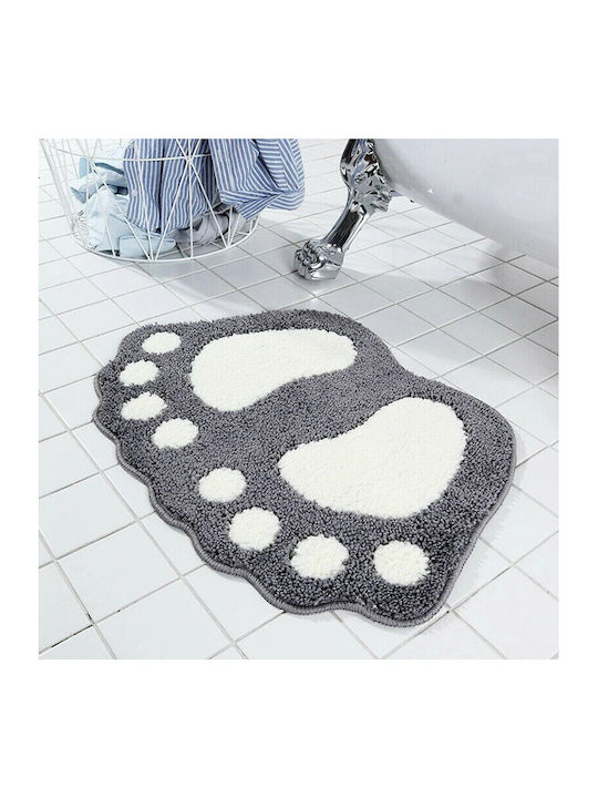 Non-Slip Bath Mat HUH-0059 Γκρι 40x57εκ.