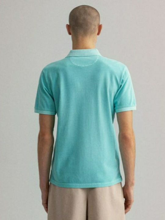 Gant Men's Short Sleeve Blouse Polo Turquoise