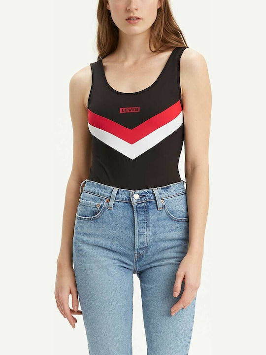 Sleeveless Bodysuit Florence Slim Fit Black