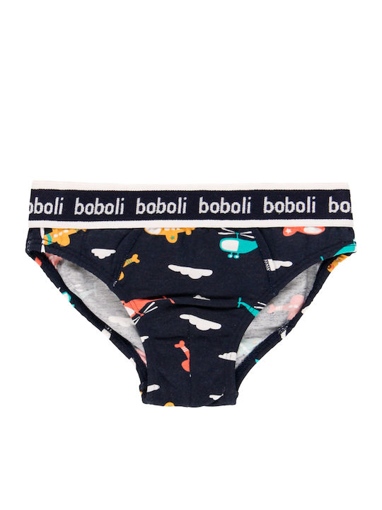 Boboli Παιδικό Σετ με Βρακάκια Μπλε 3τμχ