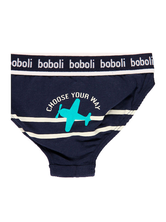 Boboli Παιδικό Σετ με Βρακάκια Μπλε 3τμχ