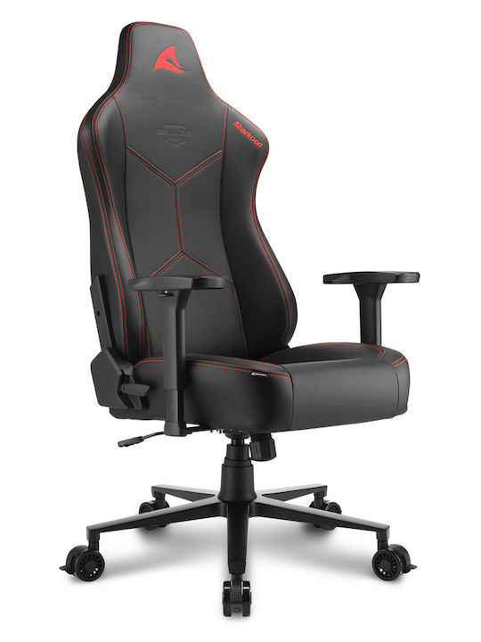 SGS30 Καρέκλα Gaming Δερματίνης με Ρυθμιζόμενα Μπράτσα Black/Red