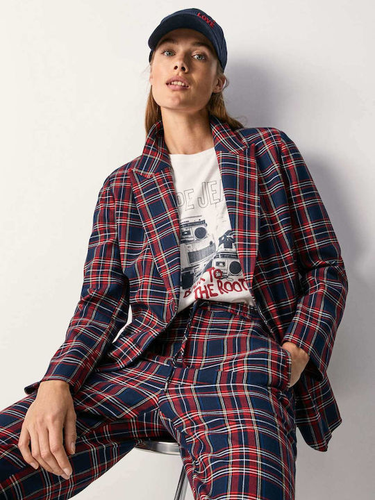 Pepe Jeans Γυναικείο Σακάκι Navy Μπλε