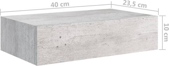 Ράφια Γκρι Σκυροδέματος (2τμχ) 40x23.5x10εκ.