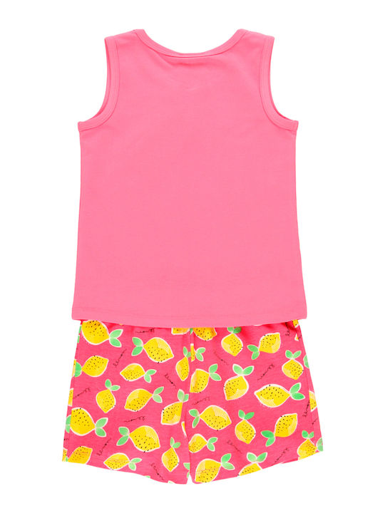 Boboli Set Top & Bottom Kids Summer Pyjamas Fuchsia