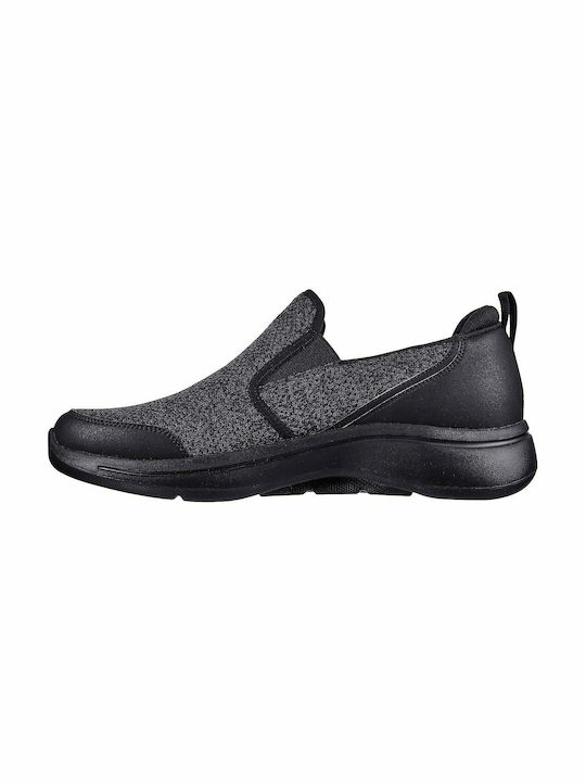 GO Walk Max Men's Slip-Ons Black