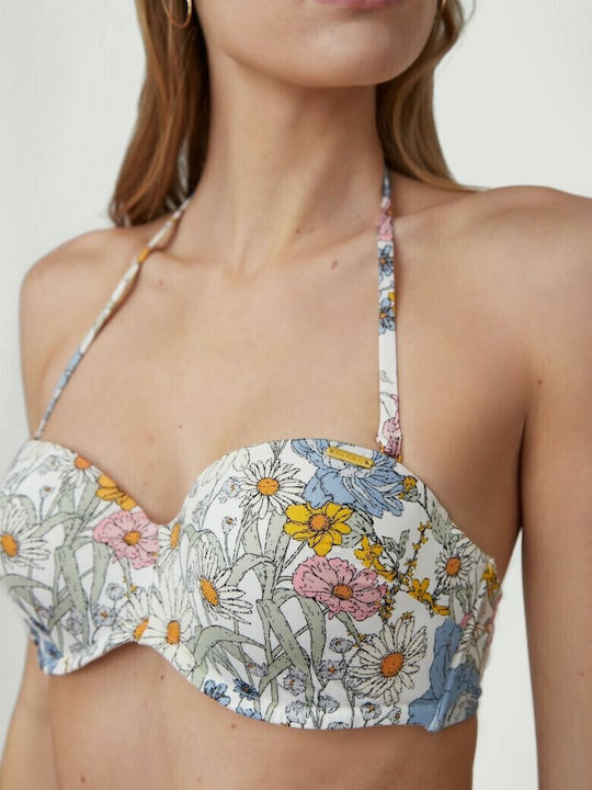 Padded Bikini Bra Havaa White Floral