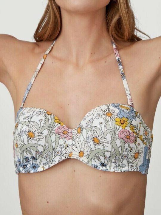 Padded Bikini Bra Havaa White Floral