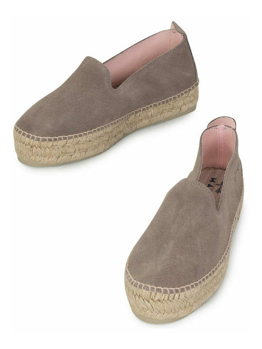 Hamptons Women's Suede Espadrilles Brown