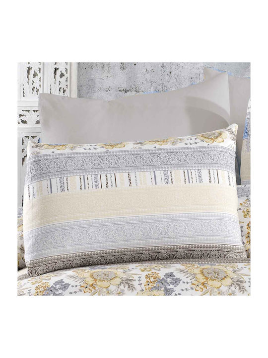 Dimcol Quilt Queen 220x240cm Ηλιαχτίδα 370 Grey / Beige