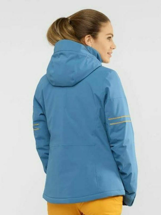 Salomon Brilliant Women's Ski & Snowboard Jacket Blue LC1385200 Salomon Brilliant Women's Ski & Snowboard Jacket Blue LC1385200
