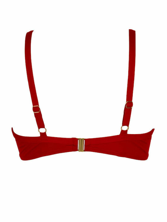 Bikini Bra D Cup Red